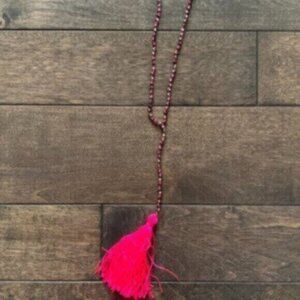 Banana Republic Fuchsia Beaded Necklace